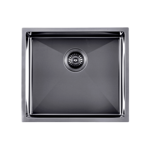 450 x 450 x 230mm Brushed Black Kitchen & Laundry Sink - Acqua Bathrooms