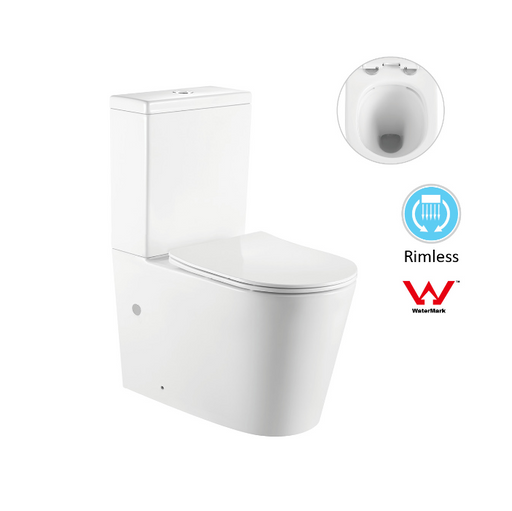 Alzano Rimless Back to Wall Toilet Suite - Acqua Bathrooms