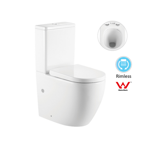 Deluso Short Projection Rimless Back to Wall Faced Toilet Suite - Acqua Bathrooms