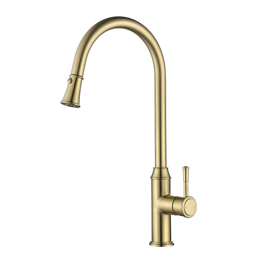 Montpellier Traditional Brushed Bronze Pull Out Kitchen Sink Mixer - Acqua Bathrooms