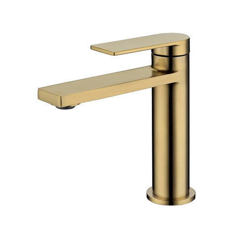 Ikon Ruki Brushed Gold Basin Mixer - Acqua Bathrooms