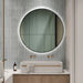 Indulge | Round Touchless Back-Lit Matte Black 800mm LED Mirror - Three Light Temperatures - Acqua Bathrooms