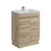 Berge 600 White Oak Narrow Freestanding Vanity - Acqua Bathrooms