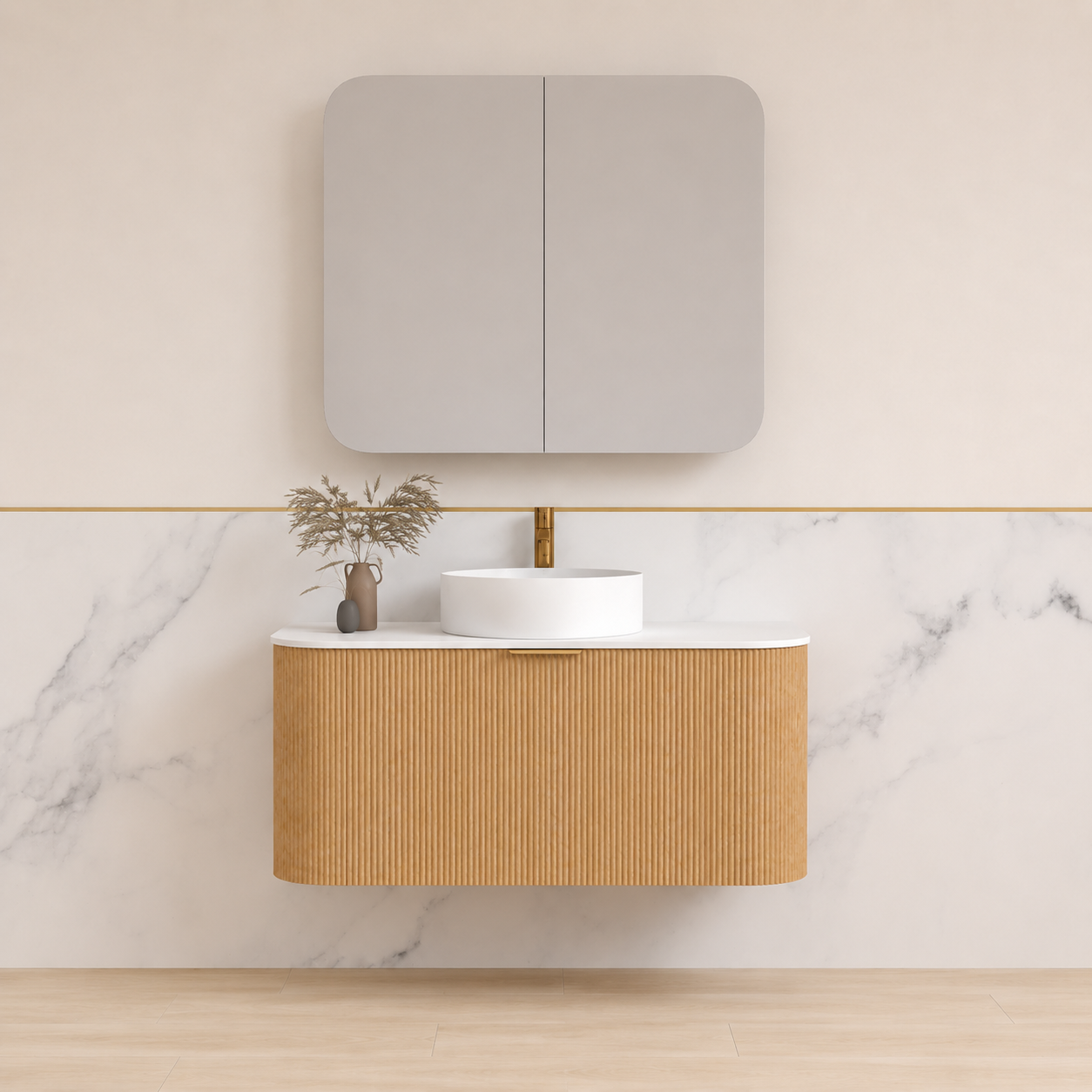 Fluted Vanities