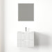Kelsa 600 Fluted Matte White Wall Hung Vanity - Acqua Bathrooms