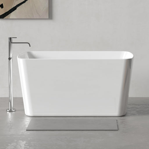 Kumo 1245mm Japanese Soaking Freestanding Bath Tub With Seat - Acqua Bathrooms