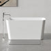 Kumo 1245mm Japanese Soaking Freestanding Bath Tub With Seat - Acqua Bathrooms