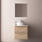 Avia 600mm White Oak Wall Hung Vanity - Acqua Bathrooms