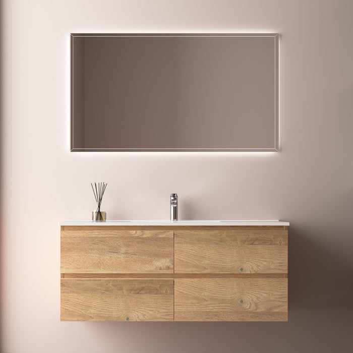 Avia 1200mm Natural Oak Wall Hung Vanity - Acqua Bathrooms