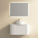 Ronda 900 Curved Fluted Matte White Wall Hung Vanity - Acqua Bathrooms