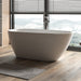Odessa 1500mm Oval Asymmetrical Gloss Freestanding Bath Tub - Acqua Bathrooms