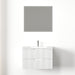 Kelsa 750 Fluted Matte White Wall Hung Vanity - Acqua Bathrooms