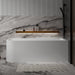 Modra 1700 Matte White Right Corner Fit Freestanding Bath Tub - Acqua Bathrooms