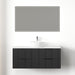 Kelsa 1200 Fluted Matte Black Wall Hung Vanity - Acqua Bathrooms