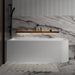 Modra 1700 Gloss White Left Corner Fit Freestanding Bath Tub - Acqua Bathrooms
