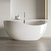 Wave 1800mm Gloss White High End Designer Freestanding Bath - Acqua Bathrooms