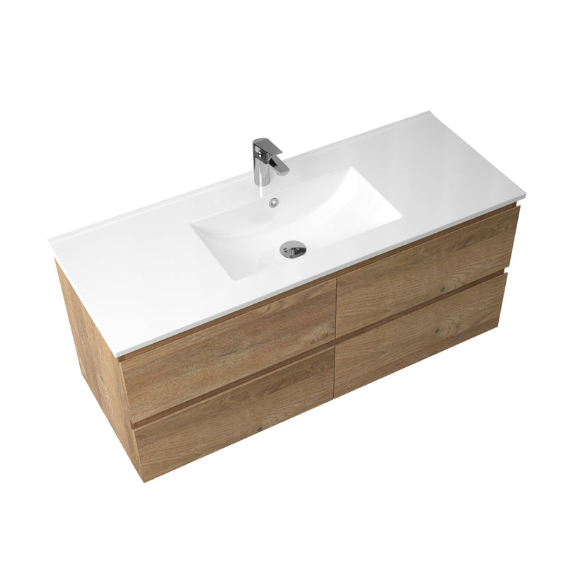 Avia 1200mm Natural Oak Wall Hung Vanity - Acqua Bathrooms