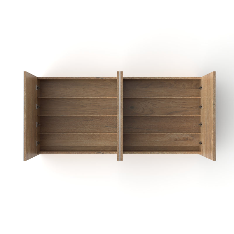 Avia 1500mm Natural Oak Shaving Cabinet