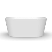 Cascade 1500mm Matte White Back to Wall Freestanding Bath Tub - Acqua Bathrooms