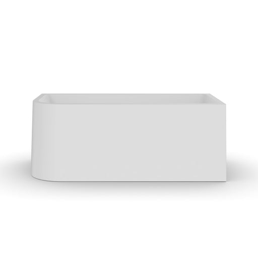 Modra 1500 Matte White Right Corner Fit Freestanding Bath Tub - Acqua Bathrooms