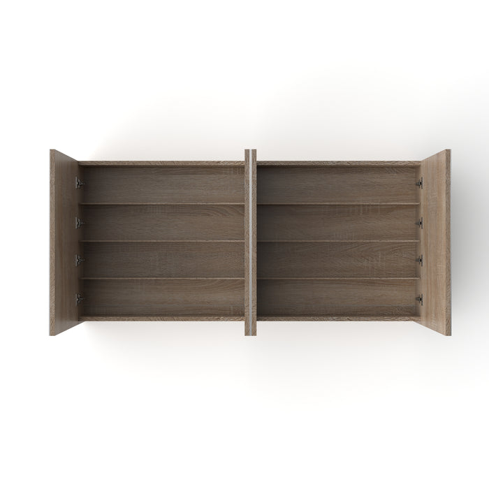 Avia 1500mm White Oak Shaving Cabinet