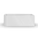 Modra 1700 Matte White Right Corner Fit Freestanding Bath Tub - Acqua Bathrooms