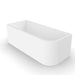 Modra 1700 Matte White Left Corner Fit Freestanding Bath Tub - Acqua Bathrooms