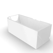 Modra 1700 Matte White Right Corner Fit Freestanding Bath Tub - Acqua Bathrooms