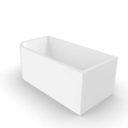 Modra 1500 Matte White Right Corner Fit Freestanding Bath Tub - Acqua Bathrooms