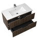 Kelsa 900 Fluted Walnut Wall Hung Vanity - Acqua Bathrooms
