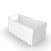 Modra 1500 Gloss White Right Corner Fit Freestanding Bath Tub - Acqua Bathrooms