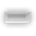 Modra 1700 Gloss White Left Corner Fit Freestanding Bath Tub - Acqua Bathrooms