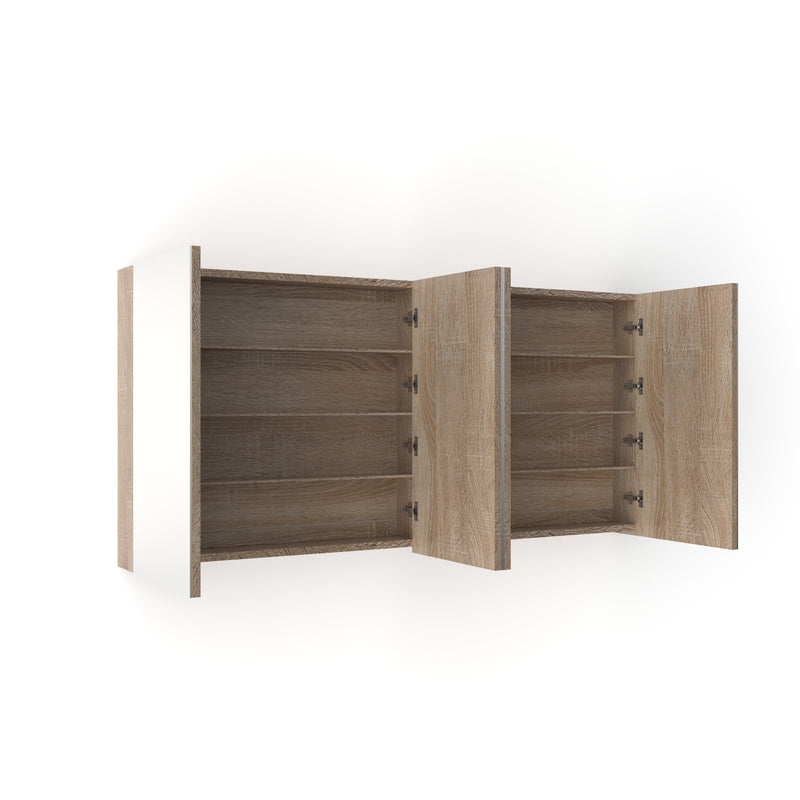 Avia 1500mm White Oak Shaving Cabinet