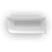 Modra 1700 Gloss White Right Corner Fit Freestanding Bath Tub - Acqua Bathrooms