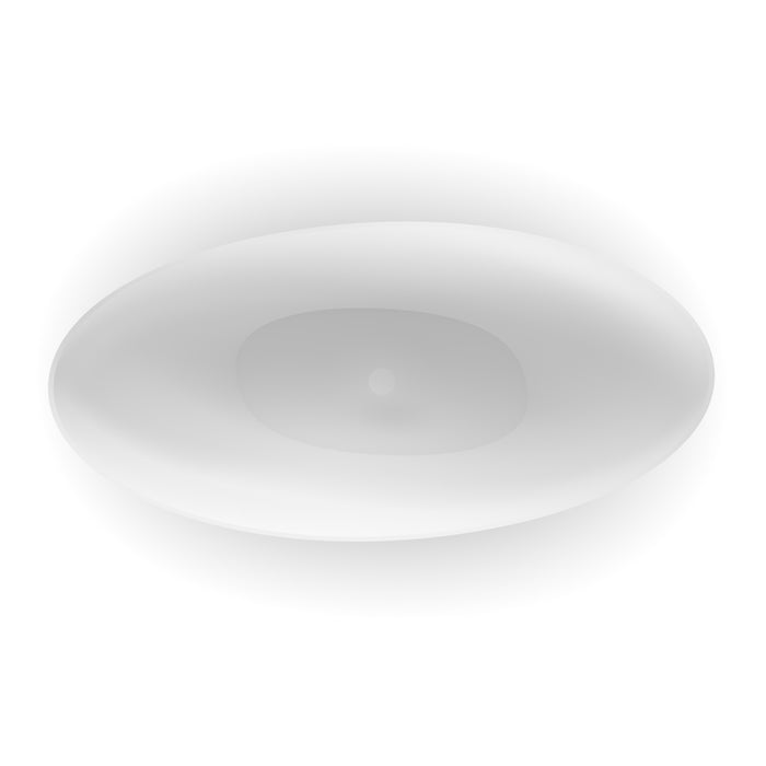 Wave 1800mm Matte White High End Designer Freestanding Bath - Acqua Bathrooms