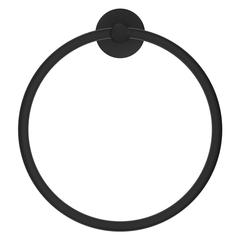 Mica Matte Black Hand Towel Ring