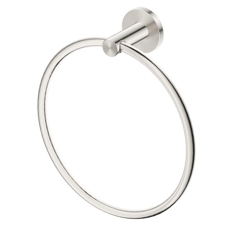 Mica Brushed Nickel Hand Towel Ring