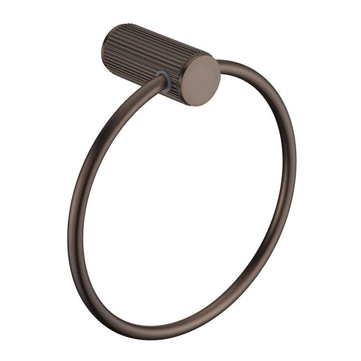 Mica Dusk Bronze Fluted Towel Ring - Acqua Bathrooms