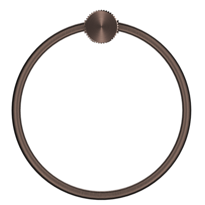 Mica Dusk Bronze Fluted Towel Ring