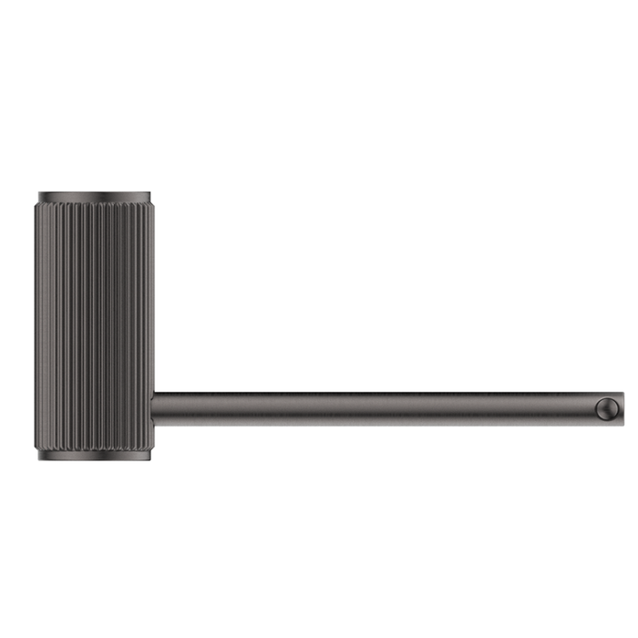Mica Fluted Gun Metal Toilet Paper Holder