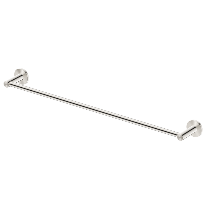 Mica Brushed Nickel Single Towel Rail - 600mm