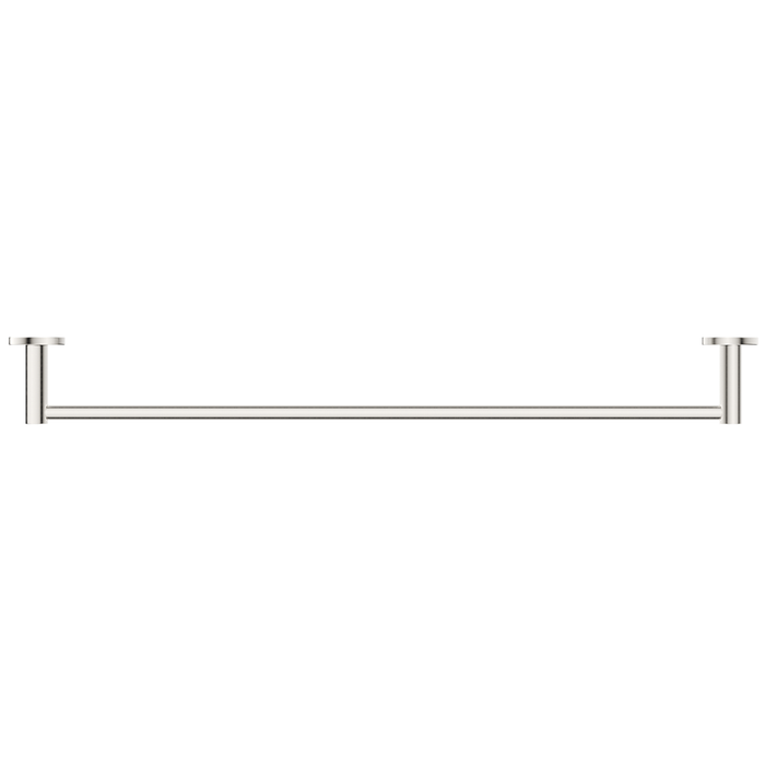 Mica Brushed Nickel Single Towel Rail - 600mm