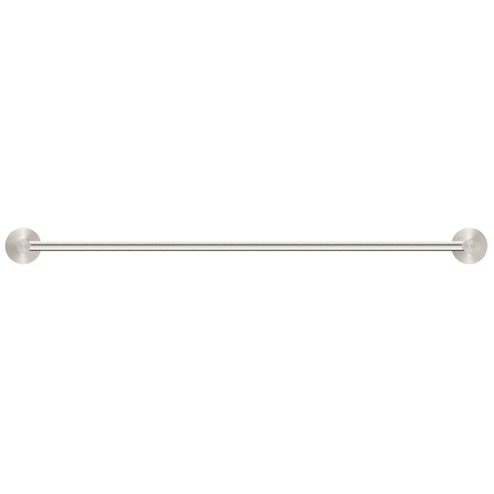 Mica Brushed Nickel Single Towel Rail - 800mm