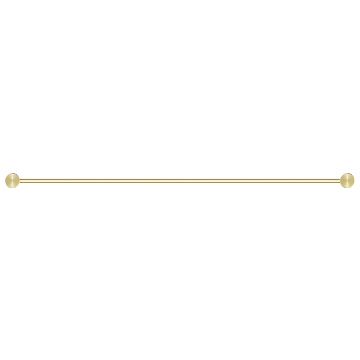 Mica Fluted French Gold Single Towel Rail - 800mm