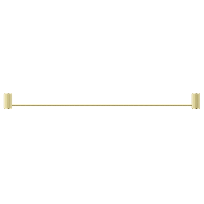 Mica Fluted French Gold Single Towel Rail - 800mm