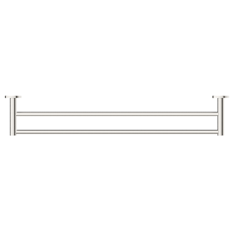 Mica Brushed Nickel Double Towel Rail - 800mm