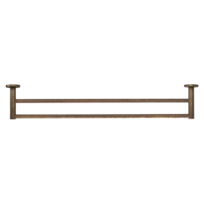 Mica LVB Living Brass Double Towel Rail - 800mm