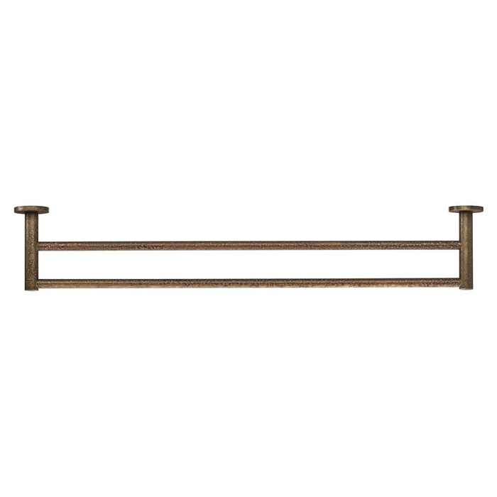 Mica LVB Living Brass Double Towel Rail - 800mm