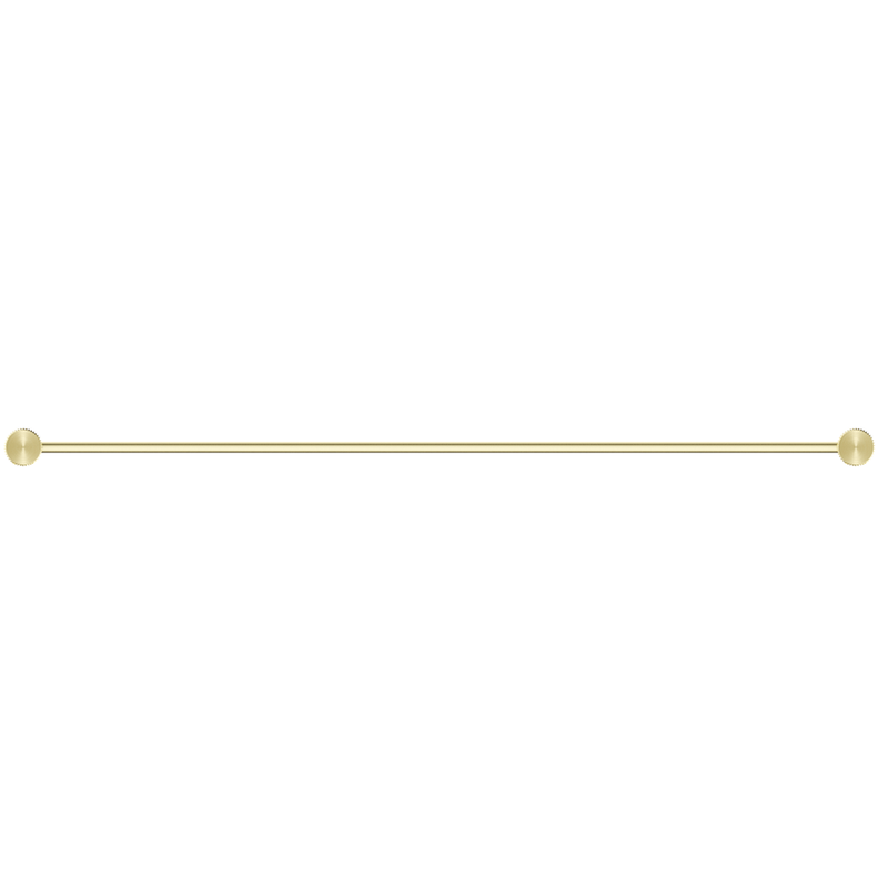 Mica Fluted French Gold Double Towel Rail - 800mm