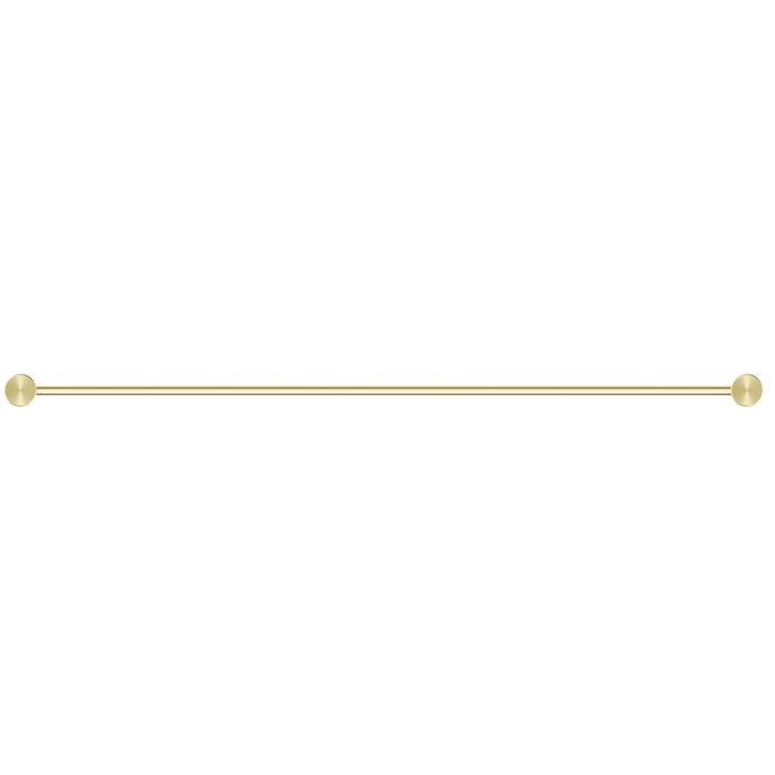 Mica Fluted French Gold Double Towel Rail - 800mm